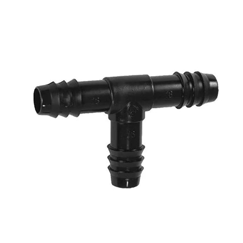 1/2" Barbed tee .520" ID (16 mm) (Black)
