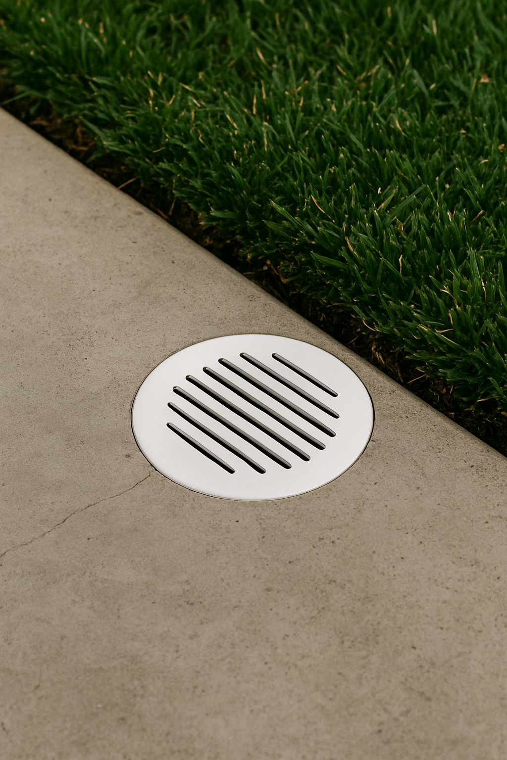 3" Round PVC Drain Grate – Durable Cover for Outdoor Drainage Systems