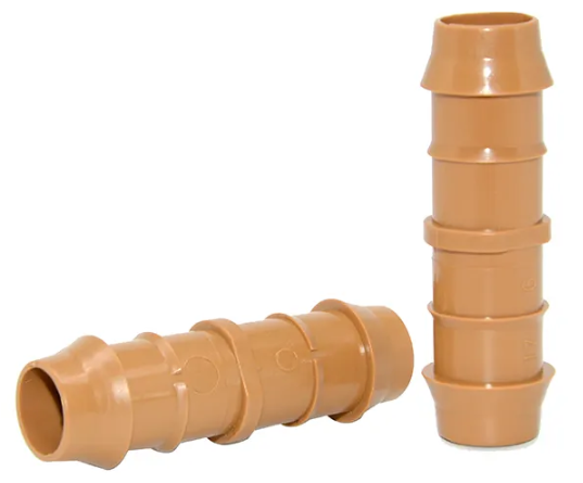 1/2" Barbed coupling .600" ID (17 mm)(Brown)