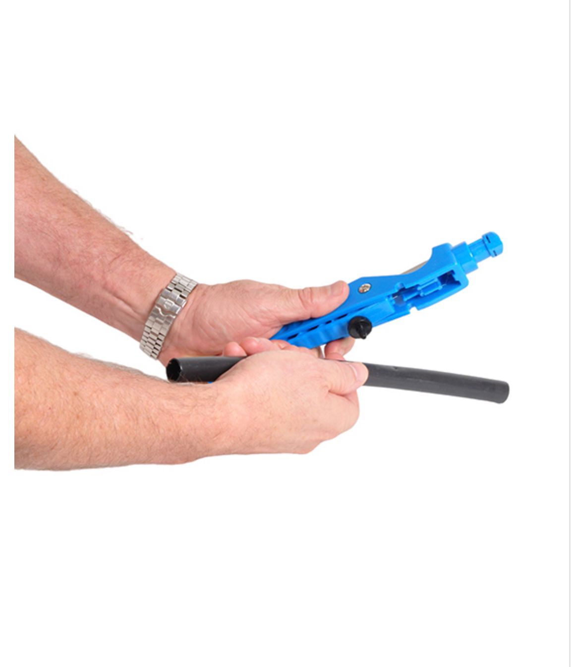 Tubing cutter, punch, & insertion tool (1 Unit) (Blue)