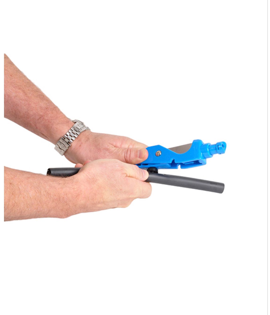Tubing cutter, punch, & insertion tool (1 Unit) (Blue)