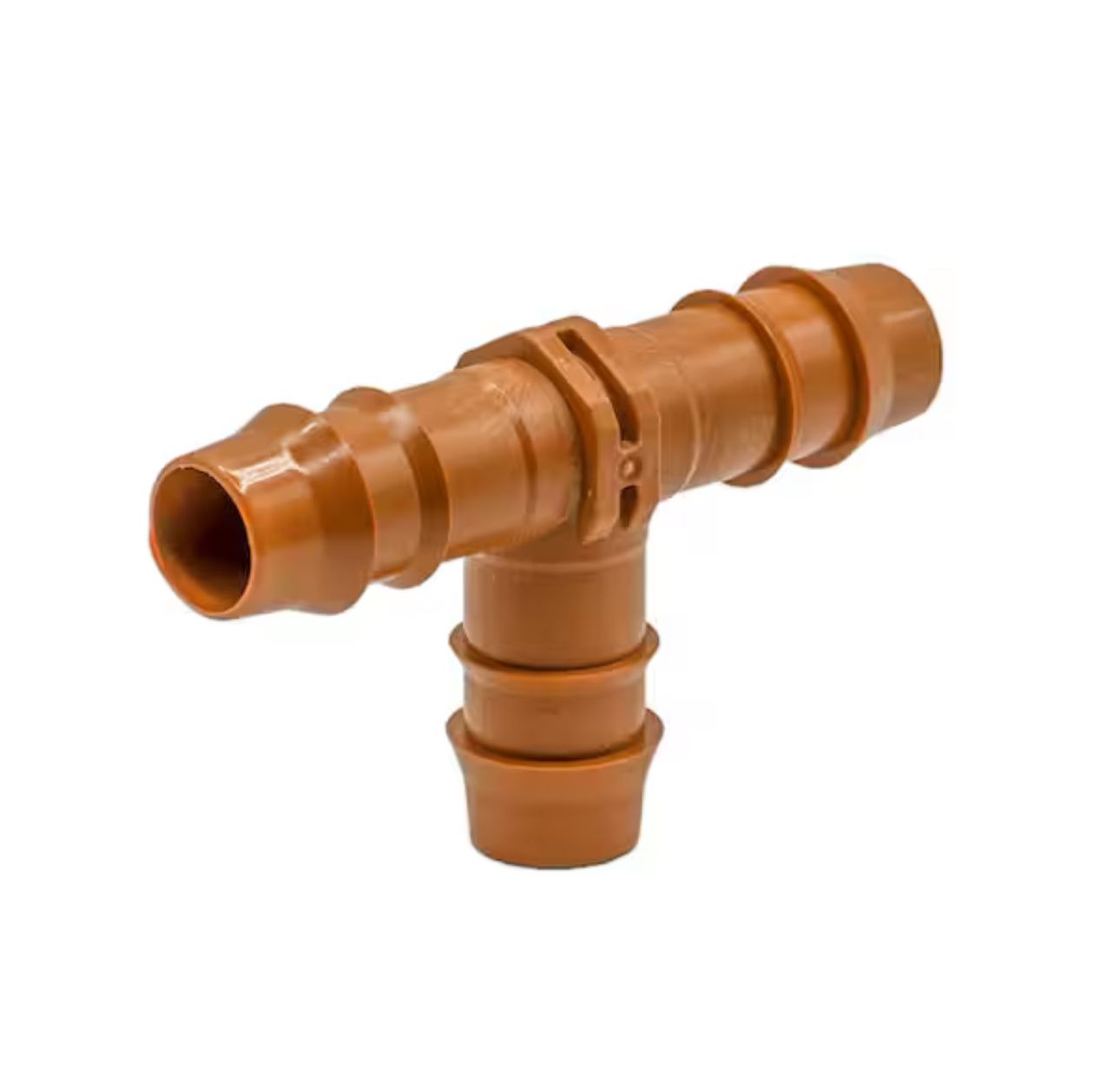 1/2" Barbed Tee .600" ID (17 mm) (Brown)