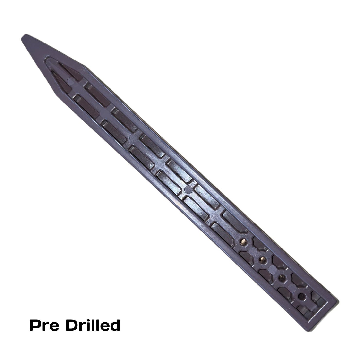 Durable Teak-Color Plastic Bender Board Stake (12" Inches)