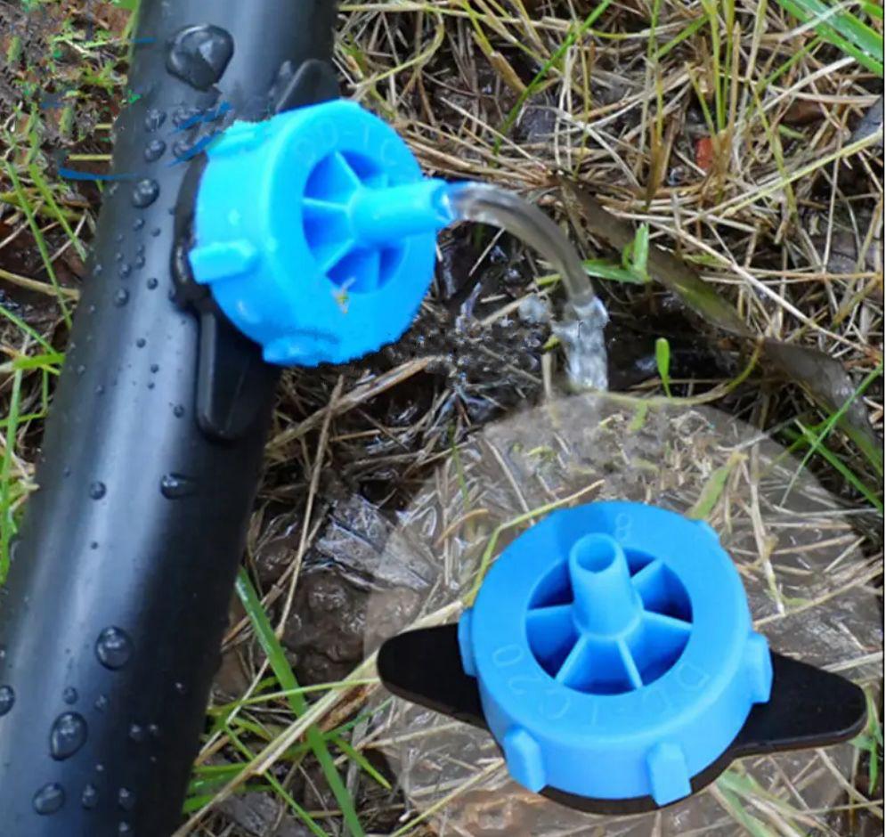 1/4" Pressure Compensating Drip Emitters β 2L/h (Green), 4L/h (Black), 8L/h (Blue)