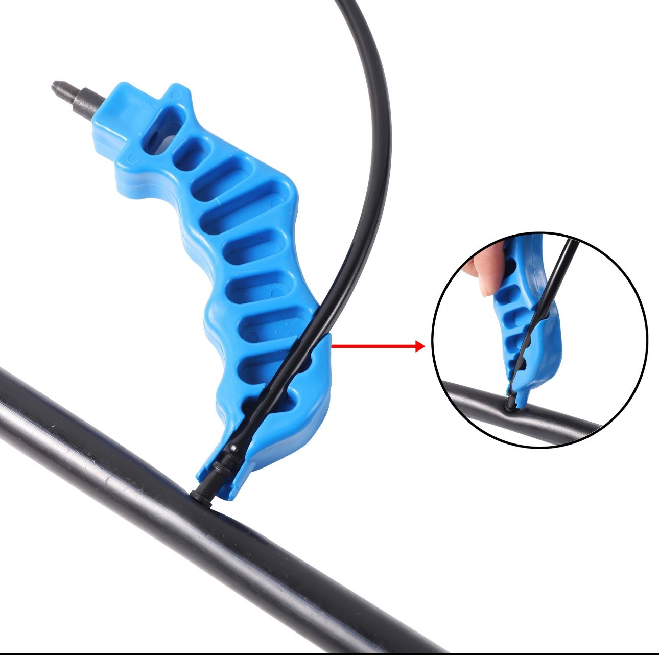 1/4” 2-in-1 Drip Irrigation Tubing Hole Punch & Fitting Insertion Tool(1 pack)(Blue)