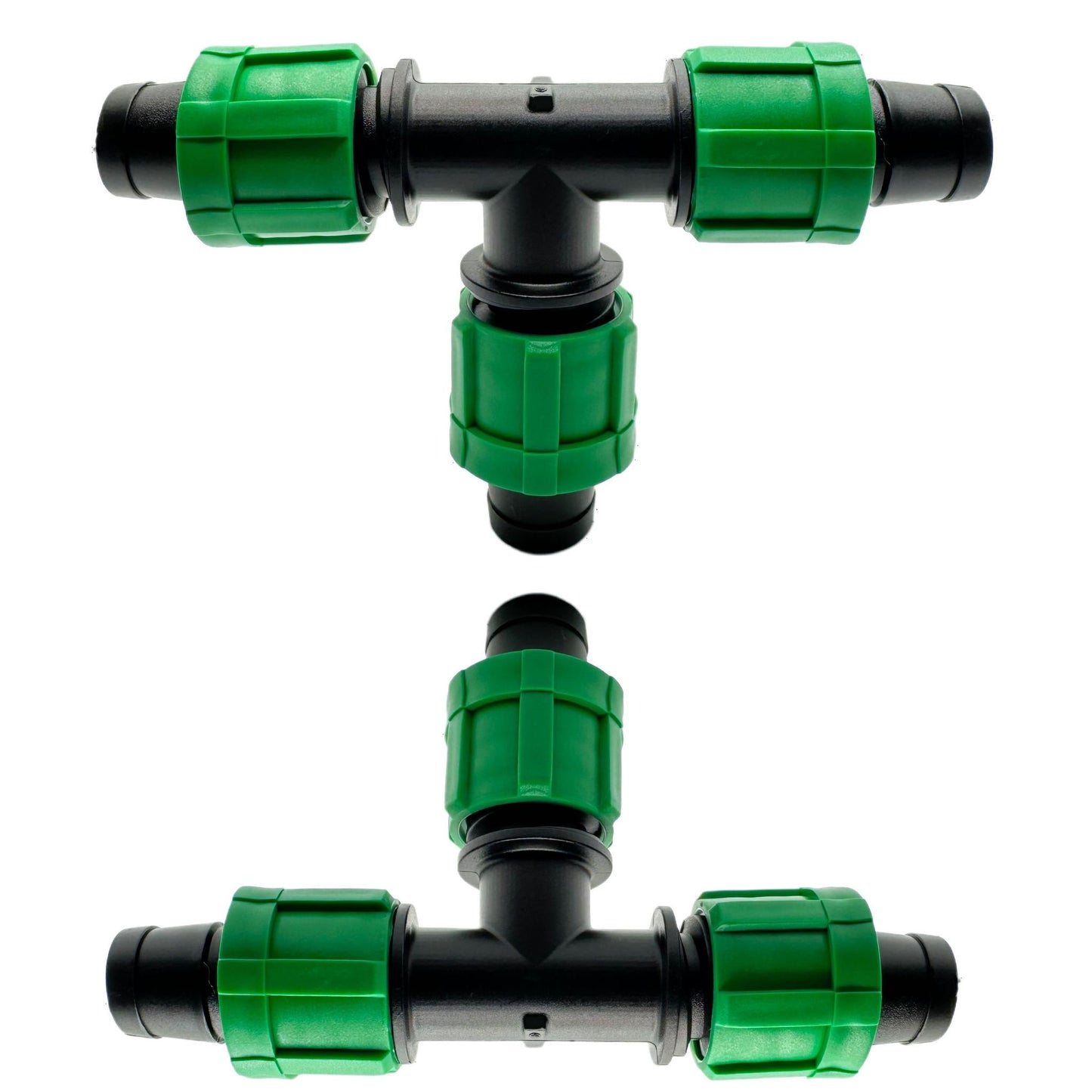 1/2" Drip Irrigation Fittings β Locking Couplings, Elbows & Tees for 16-17mm Tubing (10, 20, or 50 Pack)