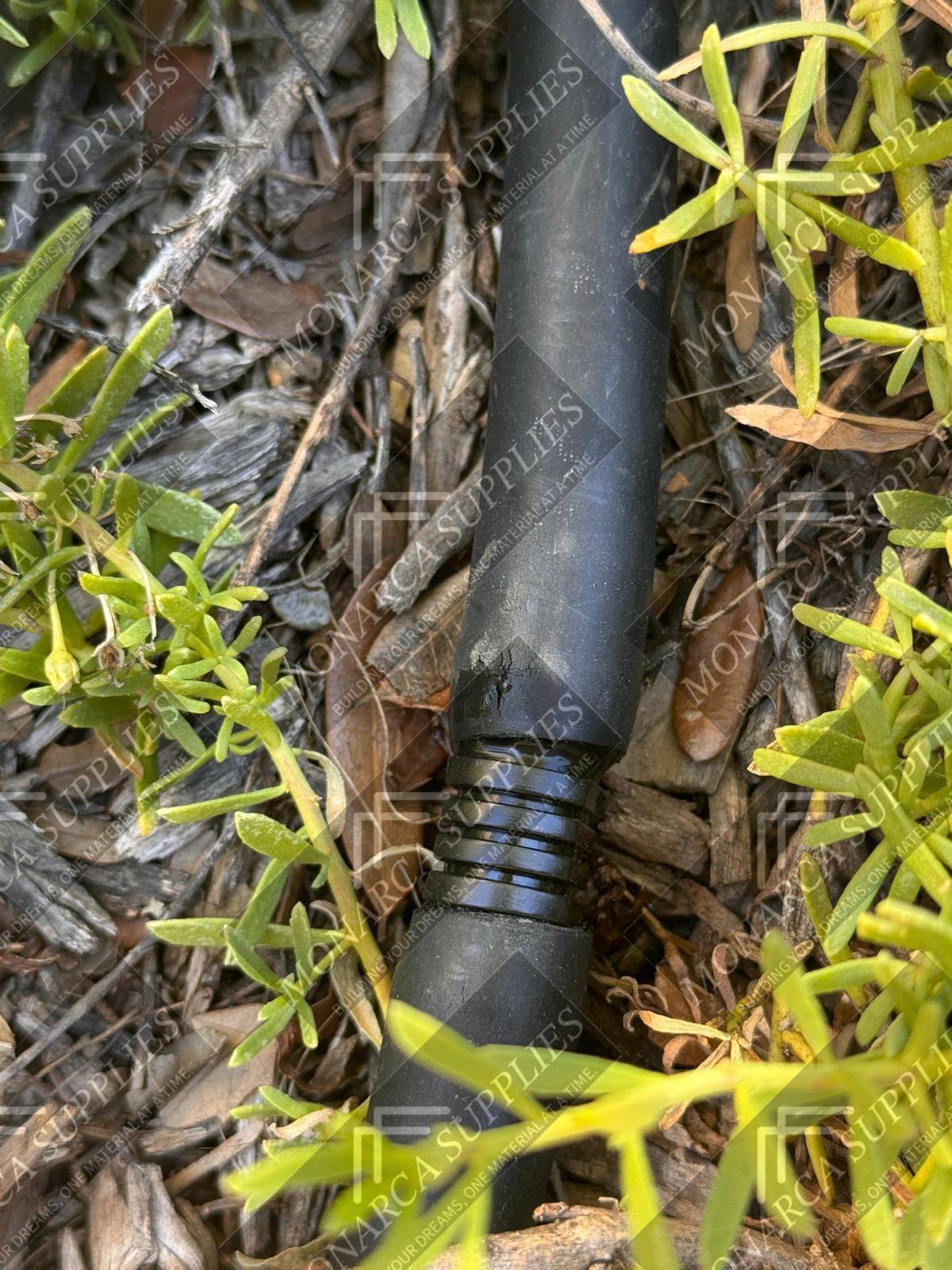 1/2" Barbed coupling .520" ID (16 mm)(Black)