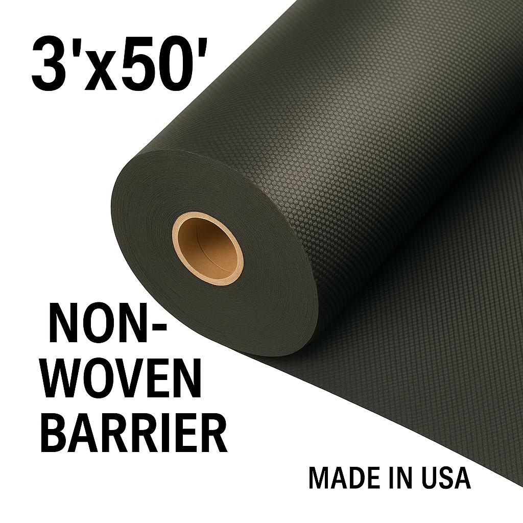 Heavy-Duty Weed Barrier Fabric 3' x 50' – Long-Lasting Landscape Fabric (Up to 8 Years)