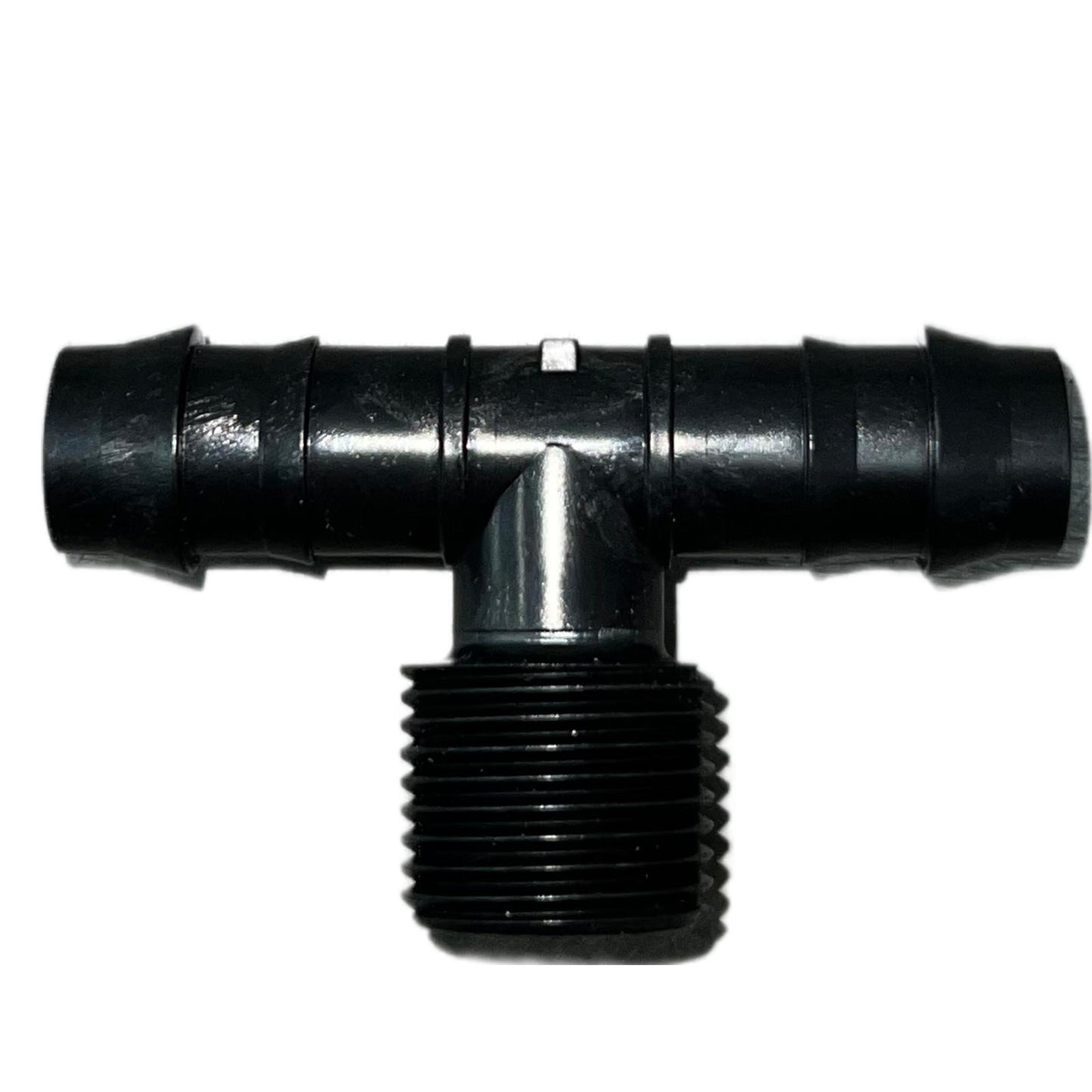 Adapter tee 17mm x 1/2" black