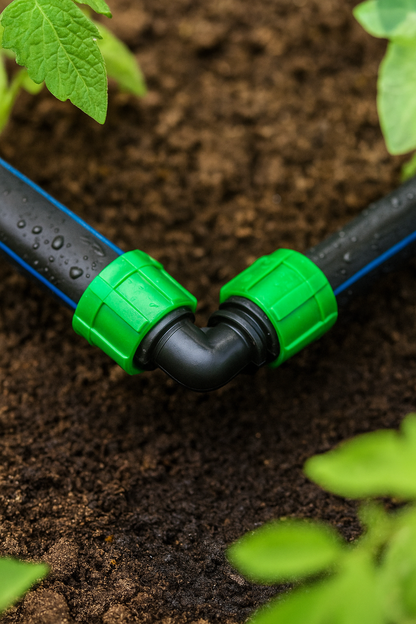 1/2" Green Drip Irrigation Fittings – Barbed Locking Connectors (16–17 mm) (10 Pack)