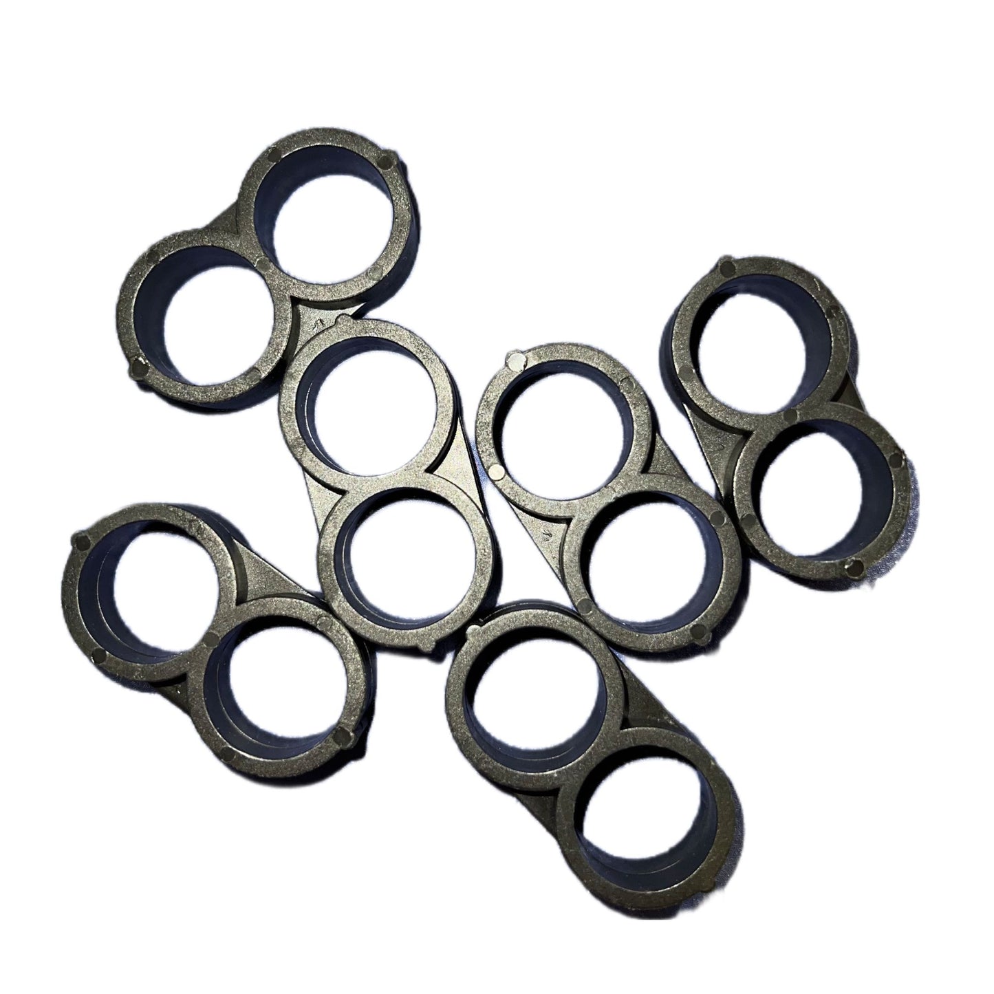 Tapón de extremo con púas en forma de 8 de 1/2" (16 mm) (17 mm) (negro)