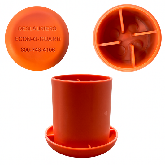 Rebar Safety Caps #3 – Heavy-Duty Orange Protective Caps for Construction Rebar (10 Pack)