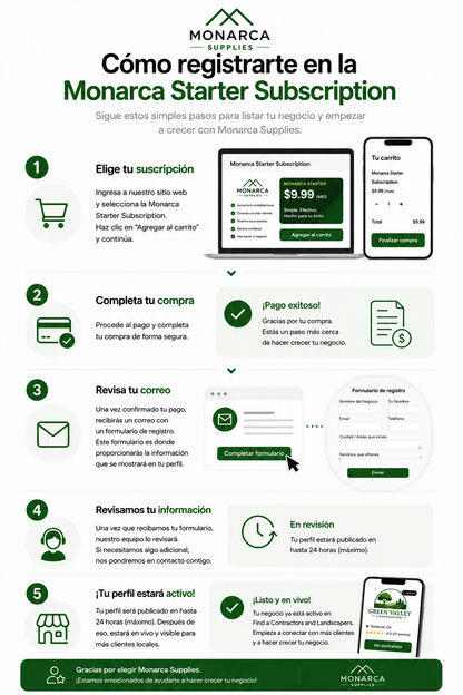 Suscripción Monarca Starter
