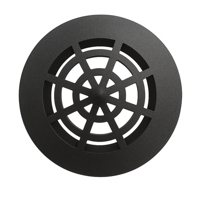 Rejillas de drenaje redondas de 3" para paisajismo – (Verde y negro)