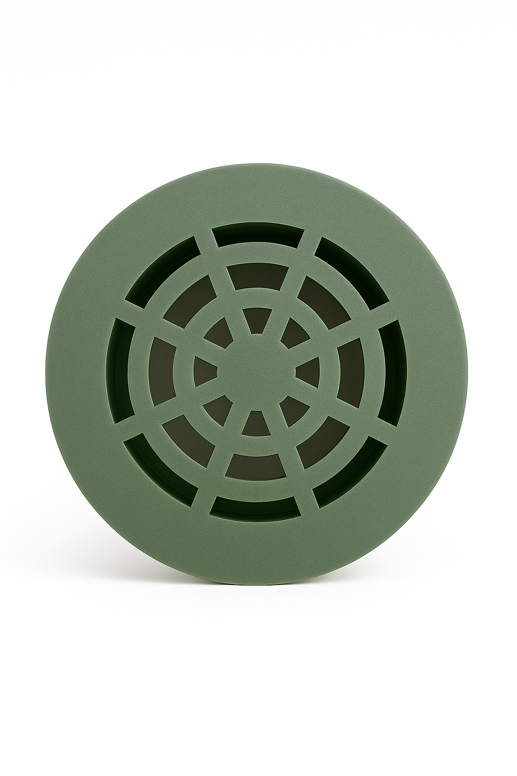 Rejillas de drenaje redondas de 3" para paisajismo – (Verde y negro)