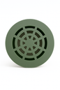 Rejillas de drenaje redondas de 3" para paisajismo – (Verde y negro)