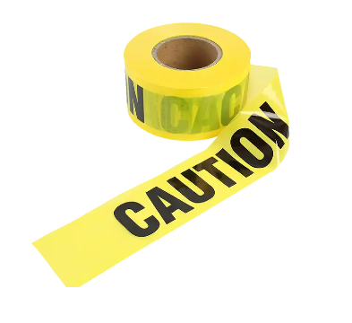 High-Visibility Caution Tape: 300 ft Roll (1 Unit)