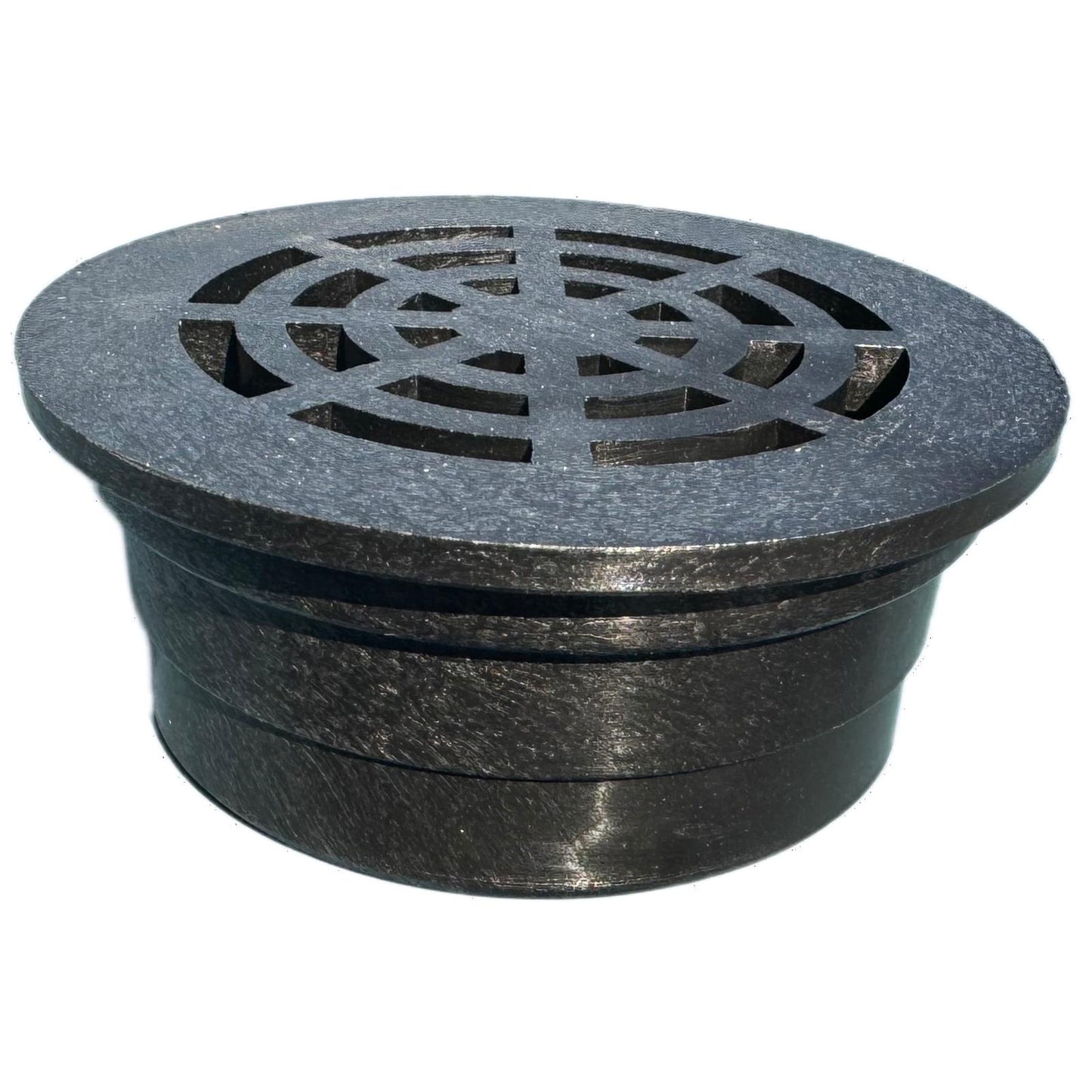 Durable Plastic Round Grate for 3" Drain Pipe - UV Resistant, Ideal for Lawns, Patios, & Landscaped Areas - Green or Black (1 Unit)