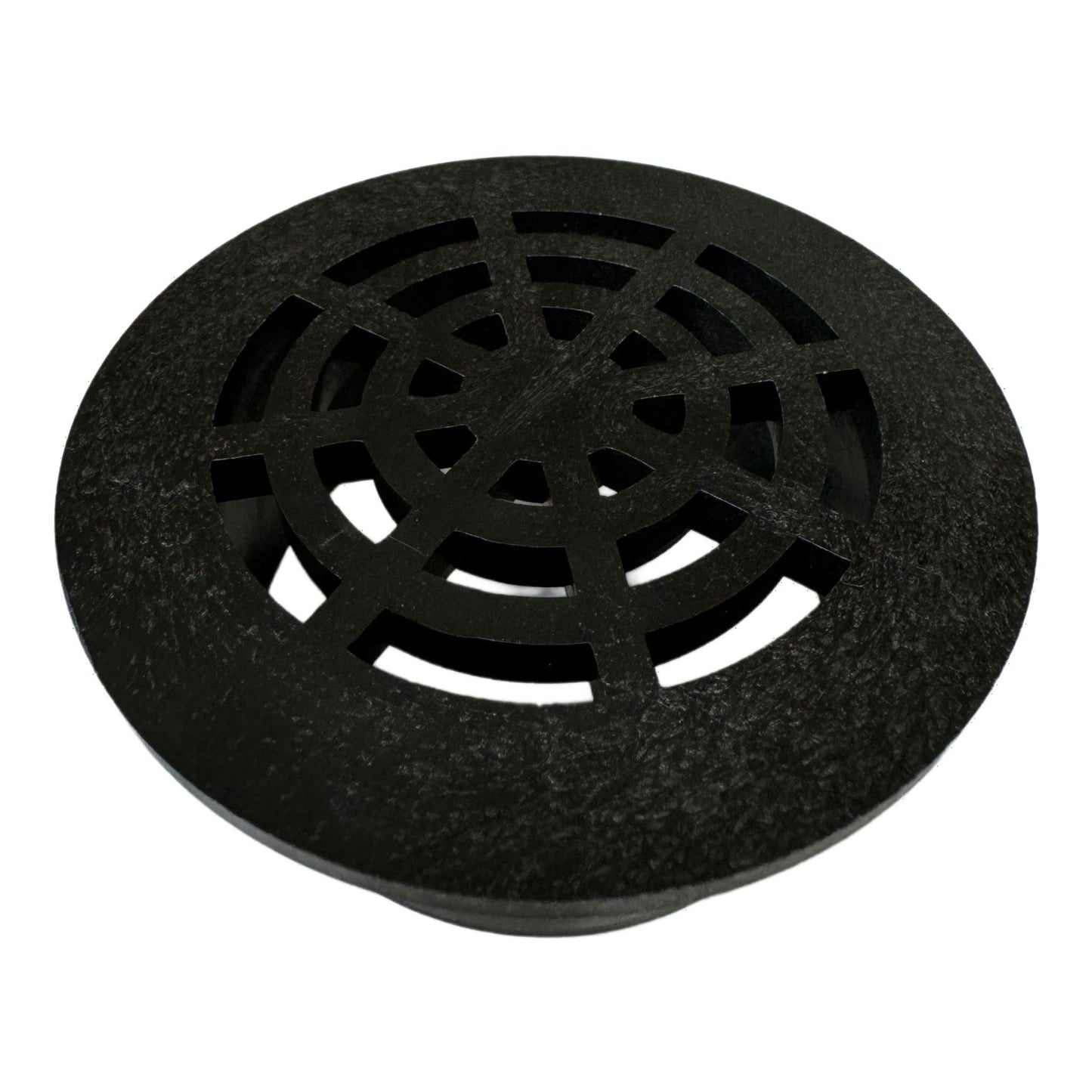 Durable Plastic Round Grate for 3" Drain Pipe - UV Resistant, Ideal for Lawns, Patios, & Landscaped Areas - Green or Black (1 Unit)