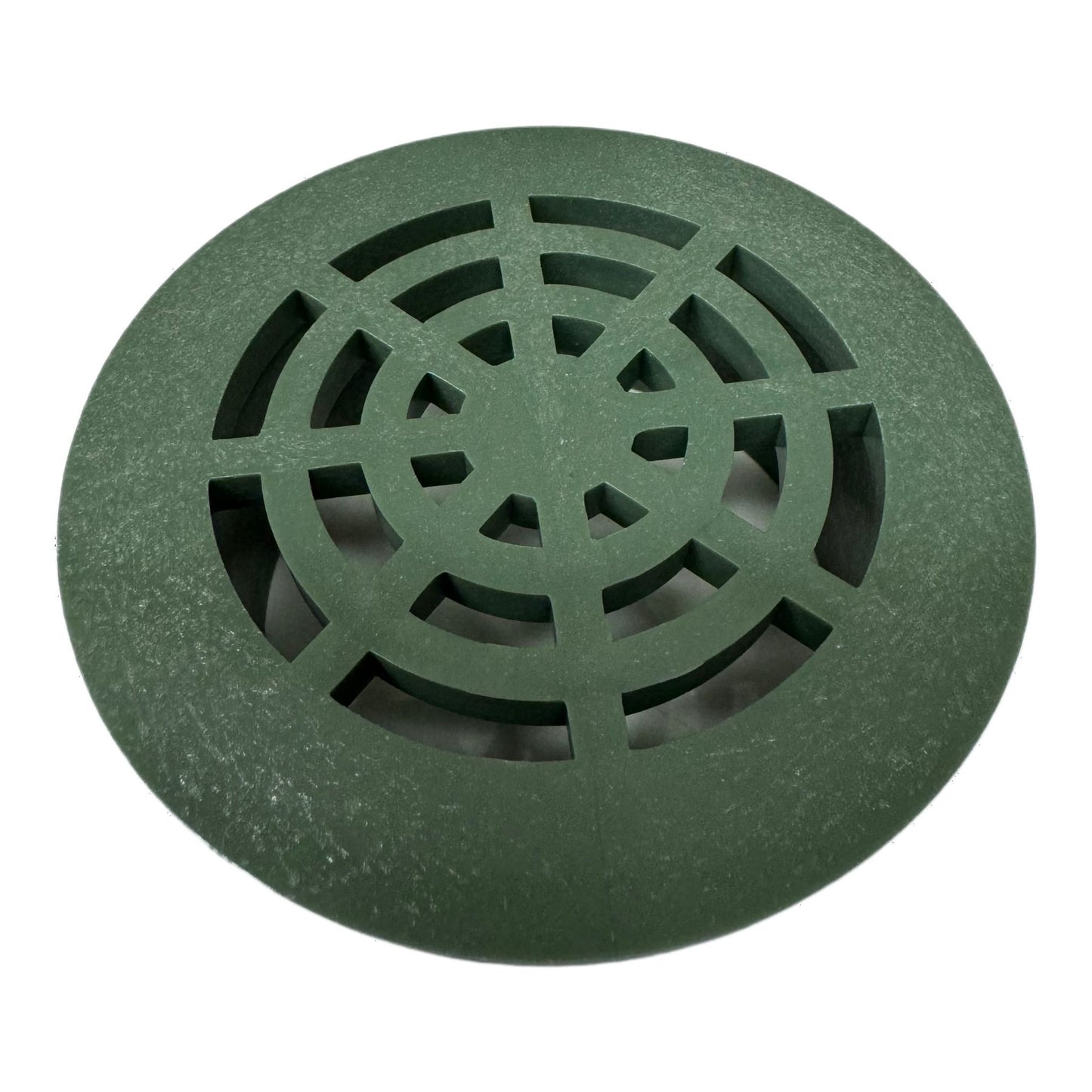 Durable Plastic Round Grate for 3" Drain Pipe - UV Resistant, Ideal for Lawns, Patios, & Landscaped Areas - Green or Black (1 Unit)