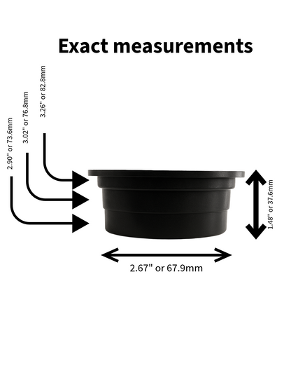 Rejillas de drenaje redondas de 3" para paisajismo – (Verde y negro)