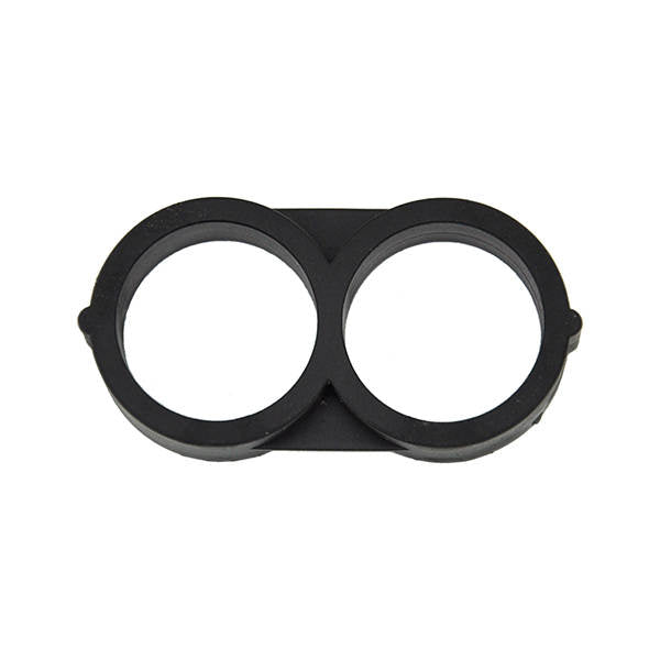 Tapón de extremo con púas en forma de 8 de 1/2" (16 mm) (17 mm) (negro)