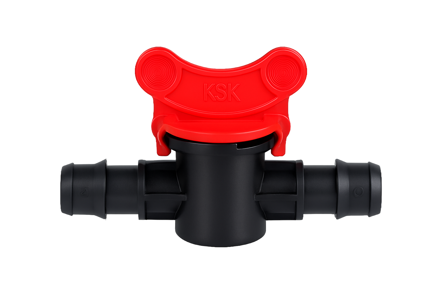 Conectores de púas de 1/2" – Conectores de plástico negro duraderos para riego (0,520" DI / 16 mm) (Paquete de 10)